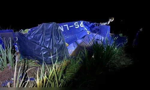 Avião agrícola cai após bater em torre de transmissão; piloto morreu