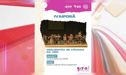 Ivaiporã recebe Orquestra de Câmara da UEM em apresentação gratuita