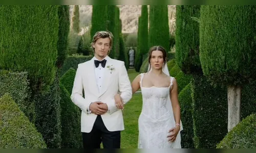 Millie Bobby Brown posta fotos do casamento secreto com Jake Bongiovi