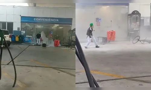 Jovem destrói posto após ser demitido por justa causa em Curitiba