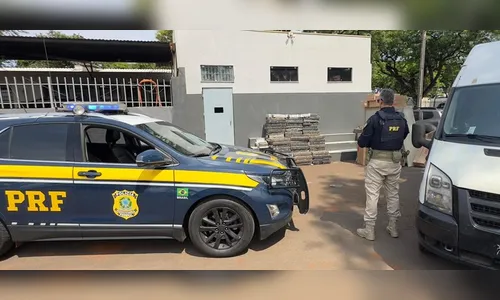 PRF apreende 742 kg de maconha escondidas em carga de móveis no PR