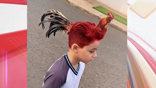 Penteado do pequeno Miguel fez sucesso na escola e também na internet