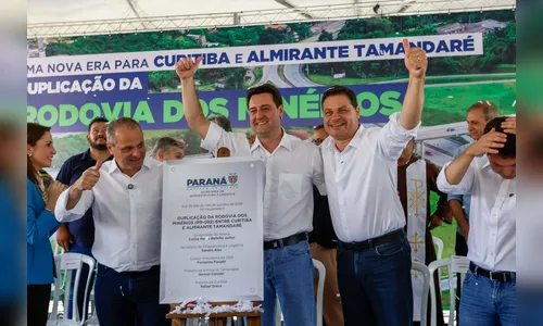 Ratinho Junior entrega 1º trecho da duplicação da Rodovia dos Minérios