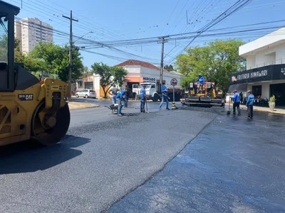 Trecho da Rua Guarapuava que recebeu recape em Apucarana