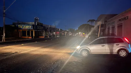 Trecho da Av. Minas Gerias ficou sem energia