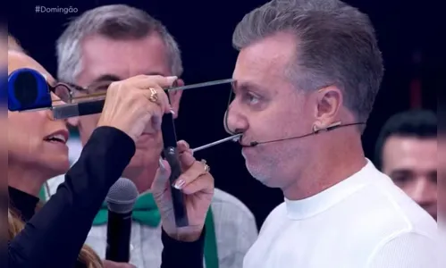 Luciano Huck vence desafio de maior nariz em programa; saiba o tamanho