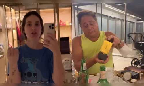 Virginia faz recepção para Leonardo e Poliana Rocha