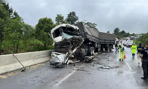 PRF confirma morte em engavetamento com vários veículos na BR-277