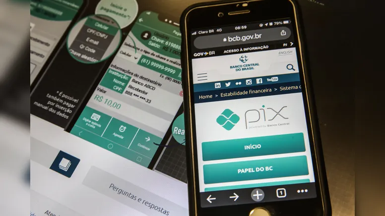 Pix é o pagamento instantâneo brasileiro. O meio de pagamento criado pelo Banco Central (BC) em que os recursos são transferidos entre contas em poucos segundos, a qualquer hora ou dia. É prático, rápido e seguro.