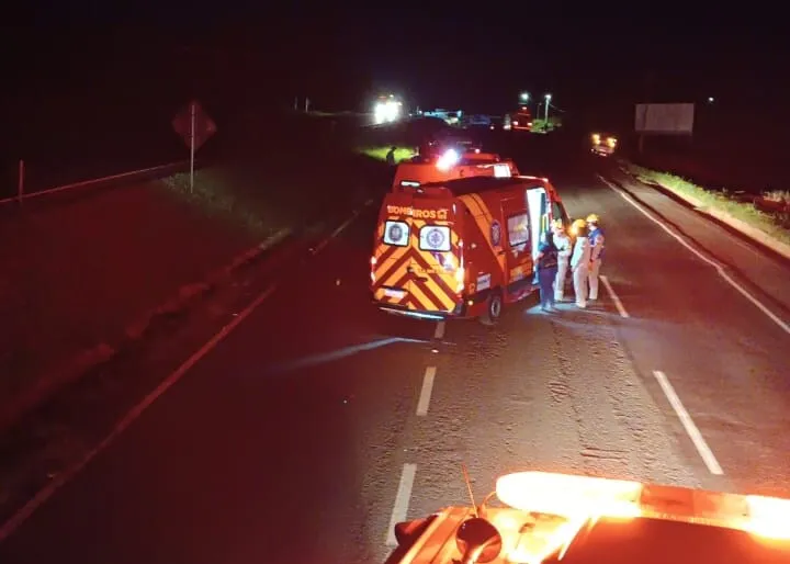 Acidente ocorreu na rodovia, próximo ao Pirapó