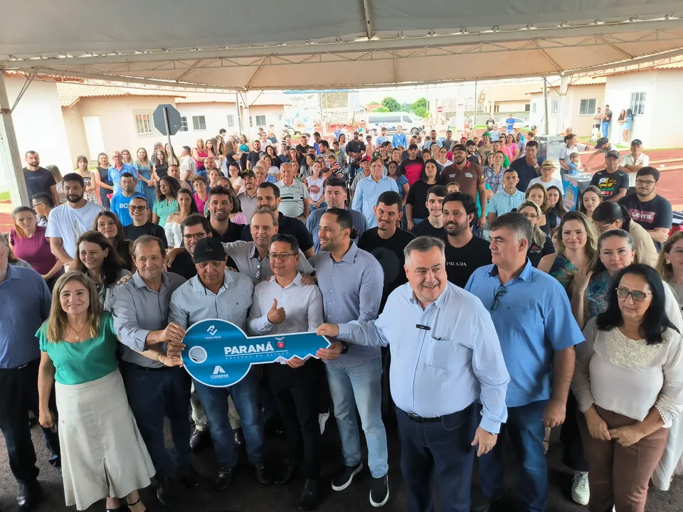 Beto Preto durante evento em Jardim Alegre