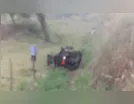 Motorista fica ferido após capotamento na PR-444 em Arapongas