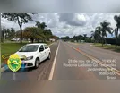 Colisão entre Gol e caminhonete na PR-466 deixa um ferido em J. Alegre