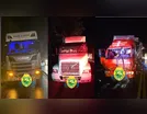 Acidente entre três caminhões envolve veículo de Arapongas na PR-323