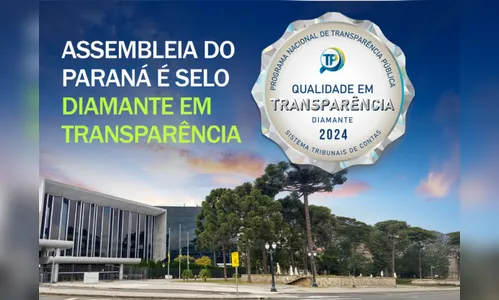 Poder Legislativo do PR ganha selo diamante em transparência pública
