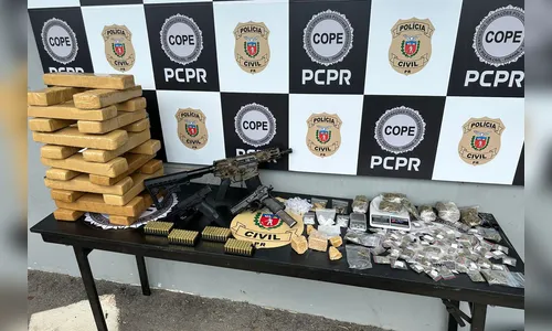 PCPR apreende 20 kg de maconha e fuzil em operação contra tráfico