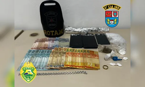 Rotam prende casal e apreende dinheiro e drogas em São João do Ivaí