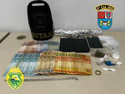 A ação da Rotam ocorreu no Bairro Santa Terezinha