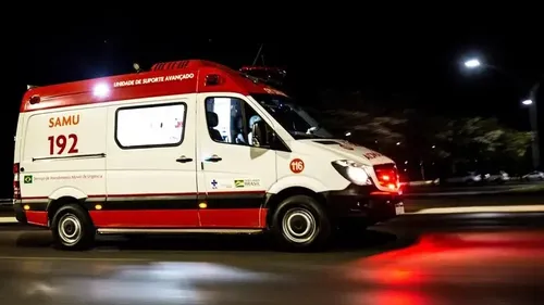 Após primeiros socorros o home foi encaminhado ao hospital
