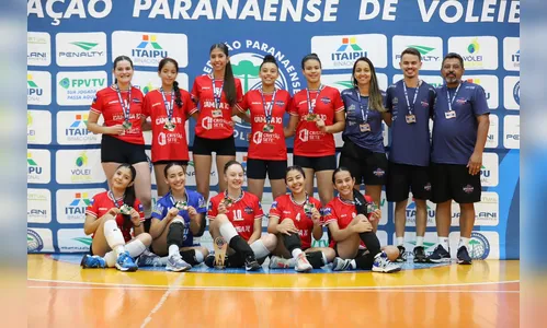 Voleibol feminino de Apucarana fica em 3º no Campeonato Paranaense