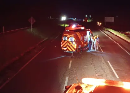 Acidente ocorreu na rodovia, próximo ao Pirapó