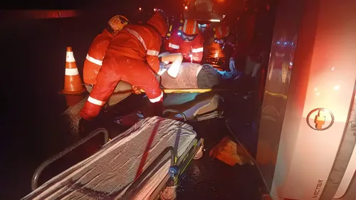 Bombeiros socorreram a vítima