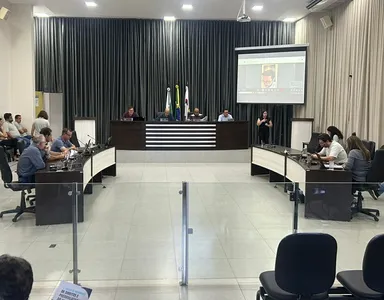 Câmara de Apucarana durante votação nesta terça-feira (2)