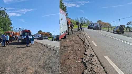 Colisão frontal deixa vítima presa nas ferragens na BR-369