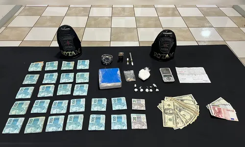Homem é preso pela Rotam com drogas e R$ 25 mil em Apucarana