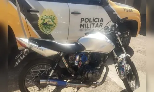Adolescente é flagrado com moto adulterada no centro de Ivaiporã