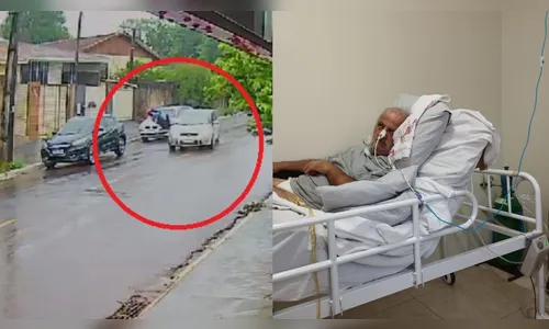 Família faz rifa para custear tratamento de idoso atropelado por carro