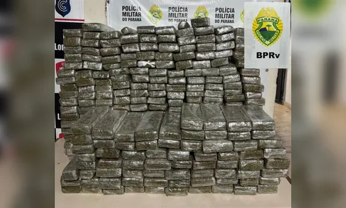 PRE apreende 200 quilos de maconha que seriam levados do PR para MG