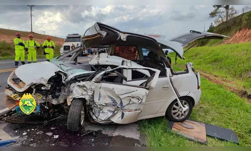 Idoso morre e duas mulheres ficam feridas em grave acidente na PR-092