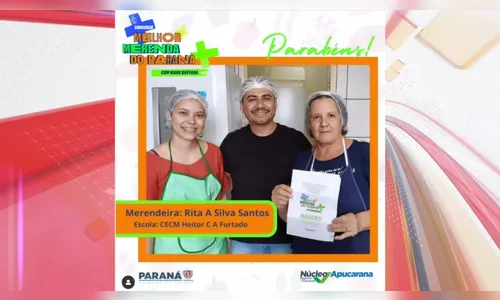 Merendeira de Apucarana é finalista em prêmio estadual de receitas
