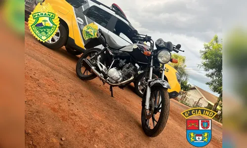 Moto com alerta de roubo em Arapongas é localizada pela PM em Ivaiporã