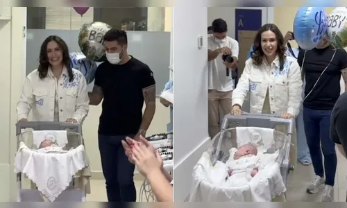 Nadja Haddad anuncia a alta hospitalar do filho, José