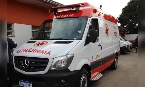 Samu atende mulher vítima de atropelamento em Ivaiporã