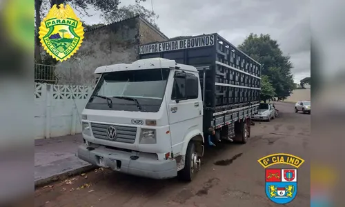 Caminhão com alerta de furto é localizado pela PM em Jardim Alegre