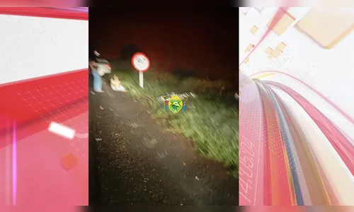 Pedestre morre após ser atropelado entre Apucarana e Novo Itacolomi