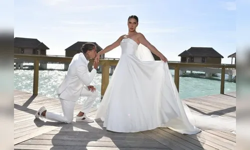 Mc Livinho se casa com Byanca Gabarron nas Ilhas Maldivas