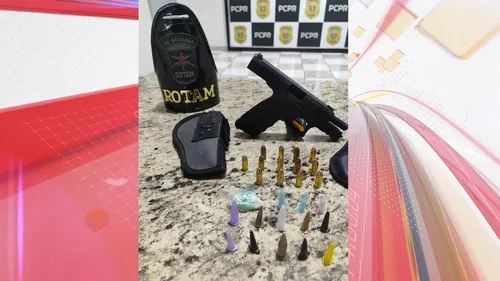 Os homens portavam uma pistola TS-9 Taurus 9mm com 13 munições intactas, além de cocaína