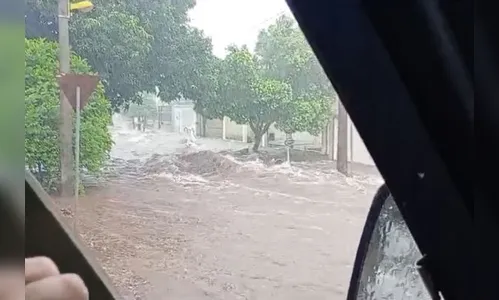 Temporal provoca alagamentos em cidade do Paraná; veja vídeo