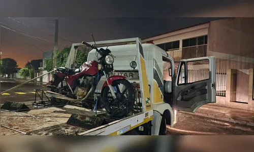 Moto é recuperada pela PM após acidente com vítima em Arapongas