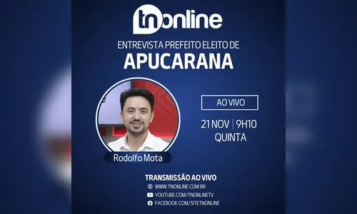 Veja entrevista com o prefeito eleito de Apucarana Rodolfo Mota