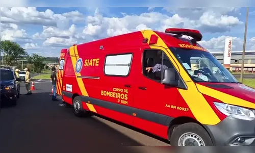 Mulher fica ferida após acidente na PR-444 em Arapongas