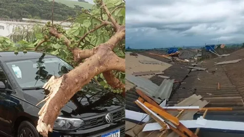 Tempestade causa destruição em município do Paraná; assista