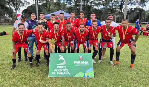 Time de Apucarana é campeão de futebol 7 nos Jogos Abertos do Paraná