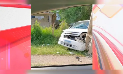Gestante se assusta com aranha e bate carro contra poste