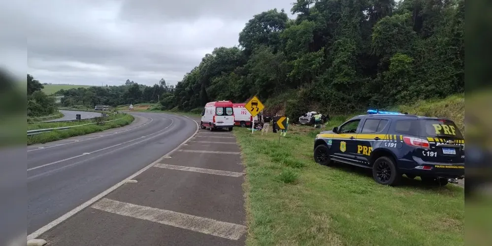 Acidente ocorreu na BR-376 em Tibagi