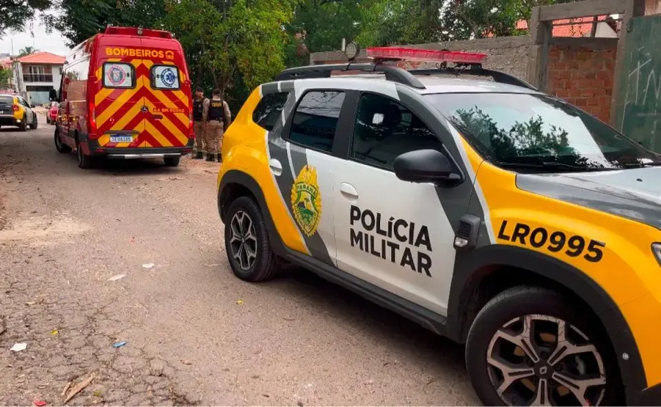 Equipes da PM e Corpo de Bombeiros foram mobilizadas para atender ocorrência